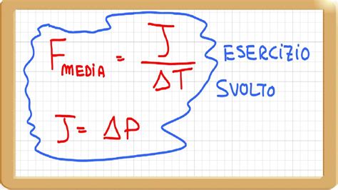 impulso di una forza forza media e differenza quantità di moto