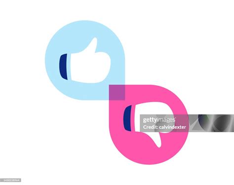 Like And Dislike Icon Design High Res Vector Graphic Getty Images