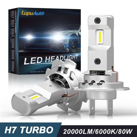 2Pcs Canbus H7 LED Headlights 1 1 Mini Size HeadLamp Wireless 18000LM