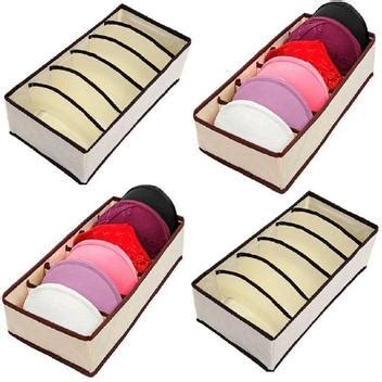 4 Organizador De Gaveta Sutiã Lingerie sutien Cueca Calcinha Ke Home Organizadores de Gaveta