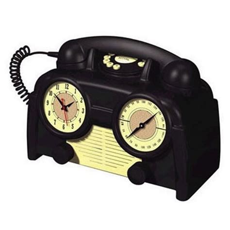 Us Basic Amfm Retro Clock Radio Phone