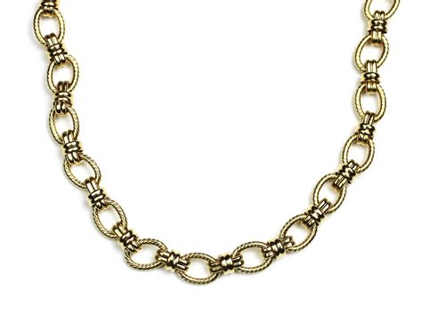 Gold Criss Cross Chain Necklace – CristinaV