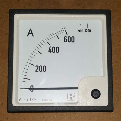 3 Phase Analog Rishabh 90D AC Ammeter For Industrial Dimension