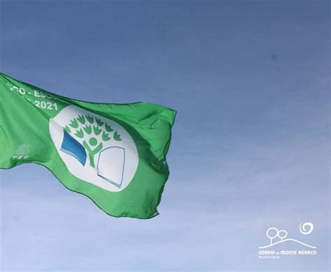 Bandeira Verde Do Programa Eco Escolas Hasteada Na Escola B Sica E