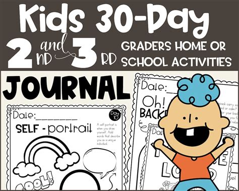 Kids Journal Printable Kids Journal Pages Kids Journaling Kids Writing ...