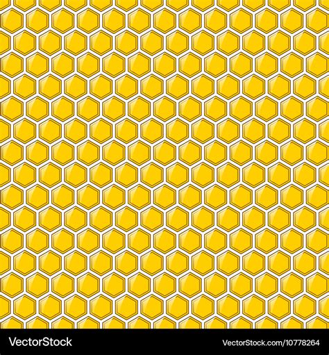 Wallpaper Yellow Glossy Pattern Hexagon Royalty Free Vector