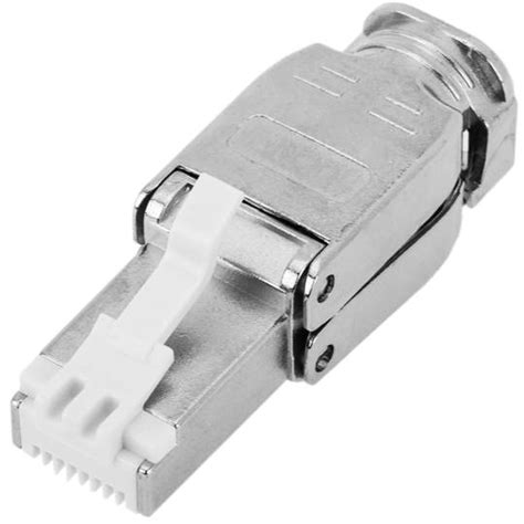 Cat 6a Rj45 Male Ftp Connector Toolless Crimp Cablematic