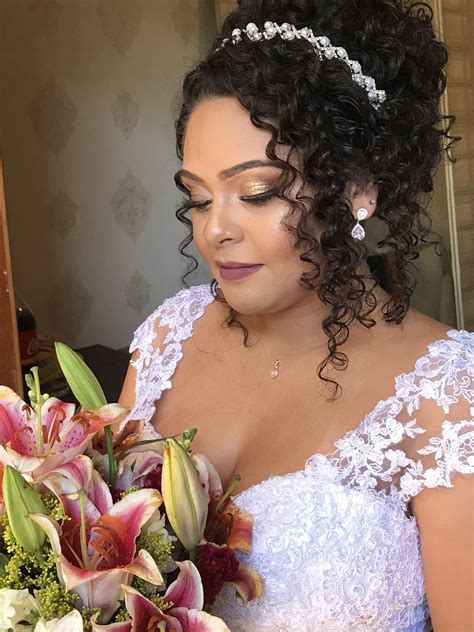 Penteado De Noiva Cabelo Cacheado Afro Natural Hair Wedding Curly