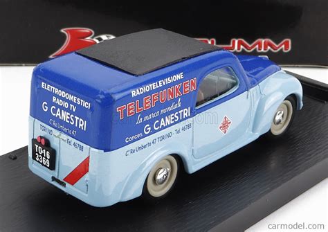 BRUMM R355 Scale 1 43 FIAT 500C BELVEDERE TELEFUNKEN ASSISTENZA 1950