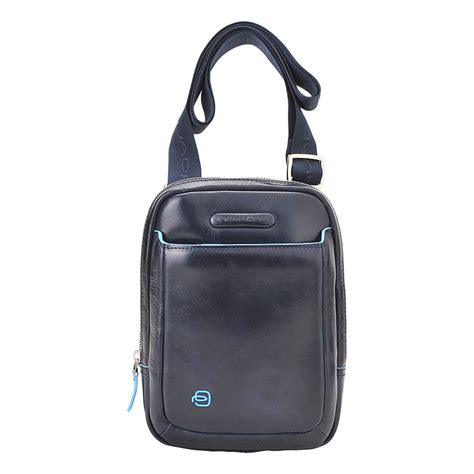 Мужская кожаная сумка через плечо Piquadro Blue square CA3084B2/BLU2_pc ...