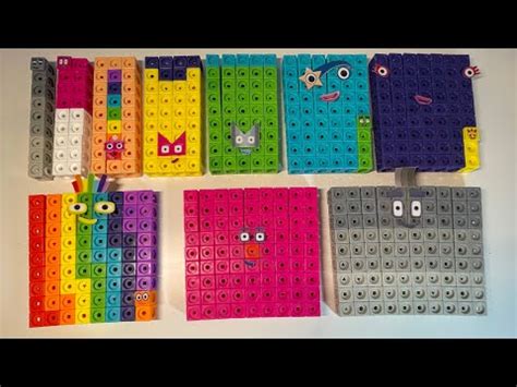 Making Numberblock 9 Time Table And 9 90 Clubs With Train Car From