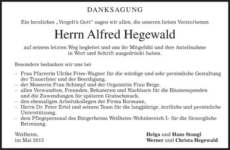 Traueranzeigen Von Alfred Hegewald Trauer Merkur De