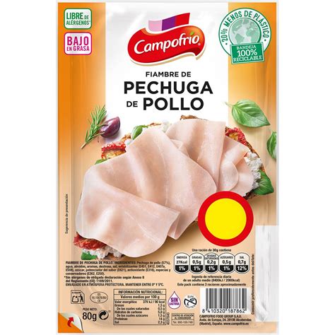 Comprar Fiambre De Pechuga De Pollo Bajo En Grasa En Lonchas Sin Gluten