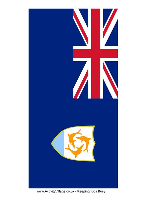 Anguilla Flag Map