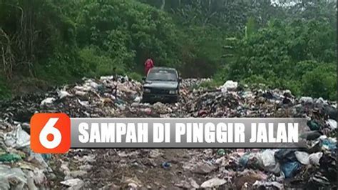 Tumpukan Sampah Padati Jalan Penghubung Antardesa Di Mandailing Natal