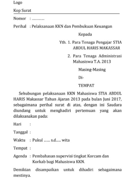 Detail Contoh Surat Tembusan Ke Sekolah Koleksi Nomer 48