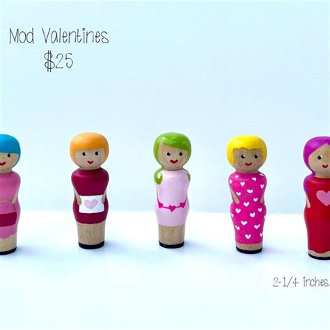 Valentine Peg Doll Etsy