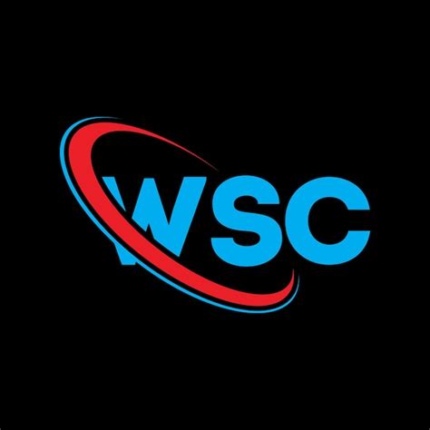 Premium Vector | Wsc logo wsc letter wsc letter logo design initials wsc logo linked with circle ...