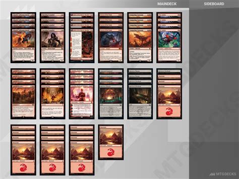 Arena Historic Red Deck Wins Deck By Striderstone Mtg Decks