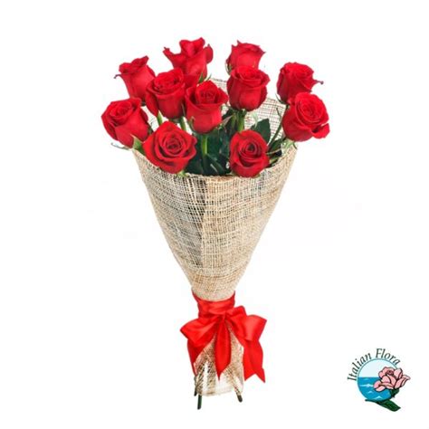 Mazzo Di Rose Rosse Consegna Tramite Fiorista