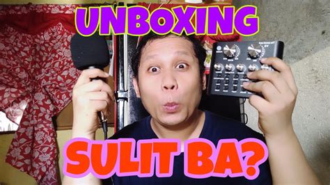 UNBOXING AND PRODUCT REVIEW OF V8 SOUND CARD AND BM 800 CONDENSER