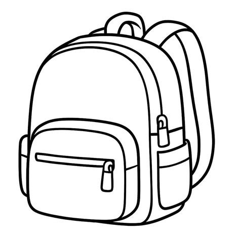 Desenho De Mochila Para Imprimir