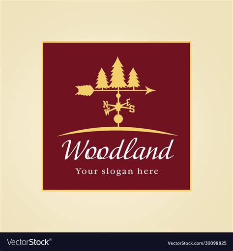 Woodland logo Royalty Free Vector Image - VectorStock