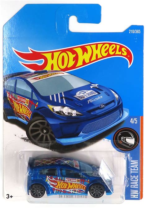駿河屋 FORD FIESTA クリアブルーレッドホワイト Hot Wheels HW RACE TEAM DTY ホットウィールhotwheels