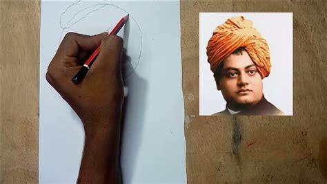 Easy Swami Vivekananda Outline Drawing Swami Vivekananda Drawing