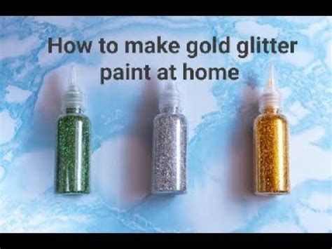 DIY Gold Glitter Paint Recipe