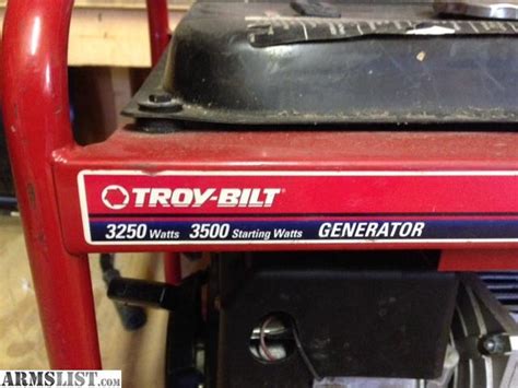 Armslist For Sale 3500 Watt Troy Bilt Generator