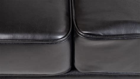 Диван из кожи "karo v2" (Mak-interior) черный береза 129x71x76 см ...