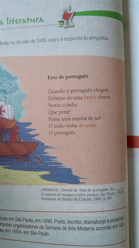 Leia O Poema De Ricardo Reis Heteronimo De Fernando Pessoa - Leia O Poema A Seguir - NAZAEDU