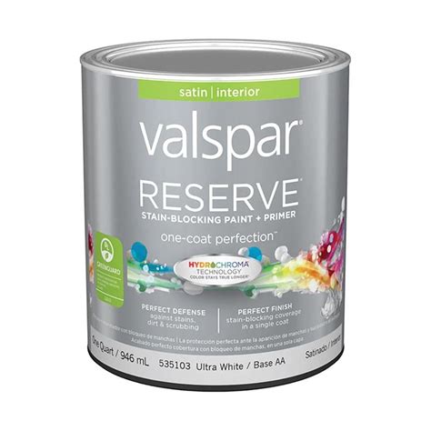 Shop Valspar Reserve Satin Latex Interior Paint And Primer In One