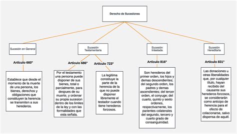 Mapa Conceptual De Derecho De Sucesiones Derecho De Sucesiones