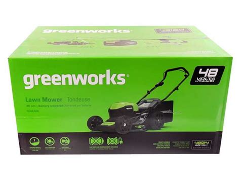 Tondeuse Batterie Greenworks G Lm V En Promotion Agrieuro