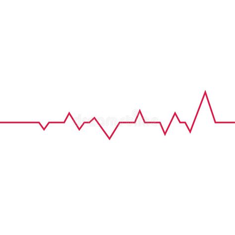 Heart Beat Graph And A Heart Symbol Stock Illustration Illustration