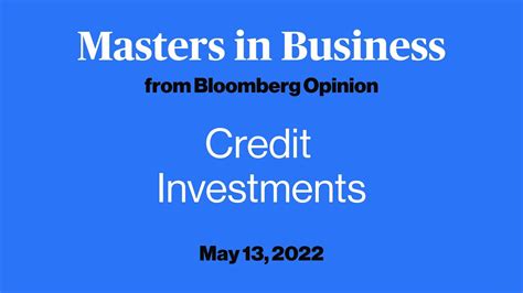 Boaz Weinstein On Credit Investments Masters In Business Youtube