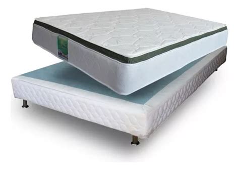 Colch N Individual De Resortes Continuos Bio Mattress Memory Foam