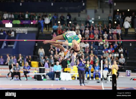 Gold Medalist Nicola Olyslagers Jumps In The WomenÕs High Jump During