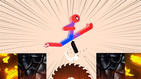 Spiderman Vs Stickman Stickman Dismounting Funny And Epic Moments