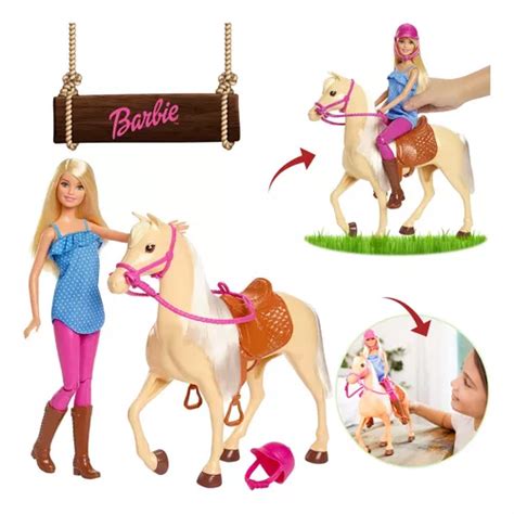 Boneca Barbie Aventura Cavalo Da Fazenda Acessorios Frete Gr Tis