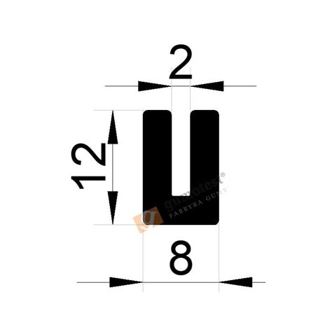 Uszczelka na rant 2mm B 314 krawędziowa typ U