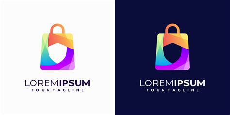 awesome colorful shopping logo design 11815808 Vector Art at Vecteezy