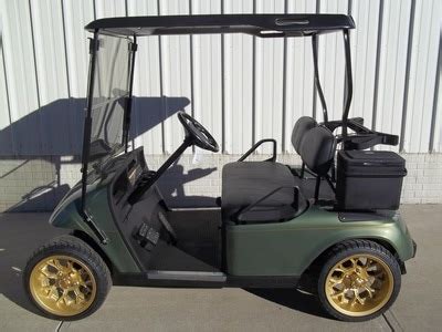 2006 TXT Oasis Green W Gold Wheels MR GOLF CAR INC