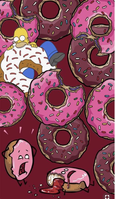 Simpsons Donut Iphone Wallpapers Top Free Simpsons Donut Iphone