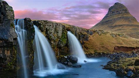 Kirkjufell Mountain Waterfalls Iceland Wallpapers | HD Wallpapers | ID ...