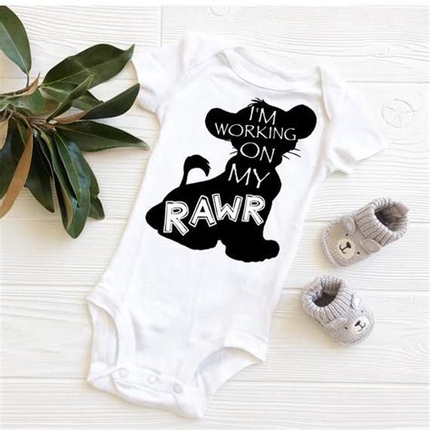 Simba Onesie Lion King Onesie Disney Baby Disney Onesie Disney