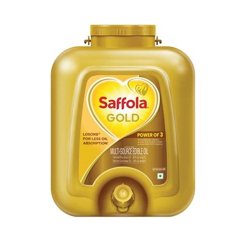 Buy Saffola Gold Oil Power Of Blend Of Rice Bran Sunflower Oil