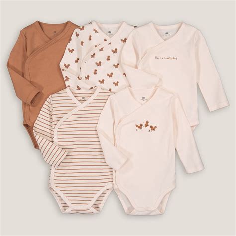 Pack Of Newborn Bodysuits In Cotton With Long Sleeves Reci N Nacido